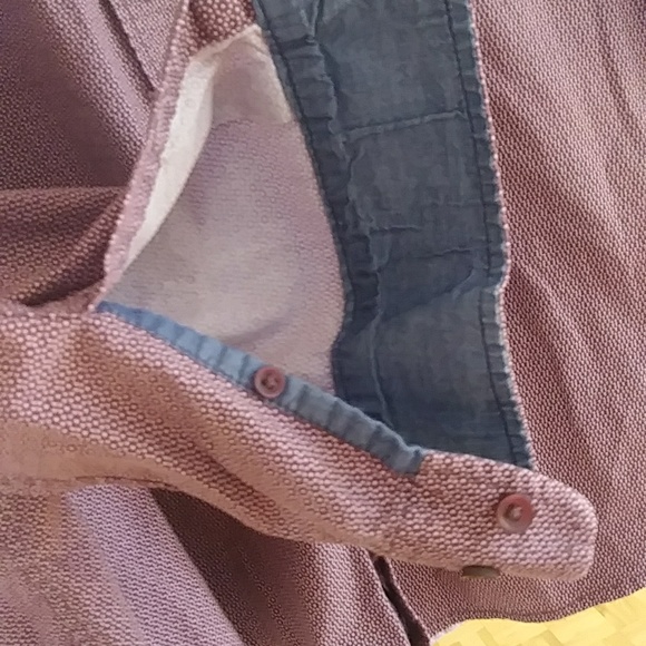 Lois Button down burgundy shirt XL - Picture 5 of 9